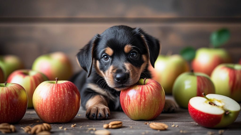 can puppies eat apples