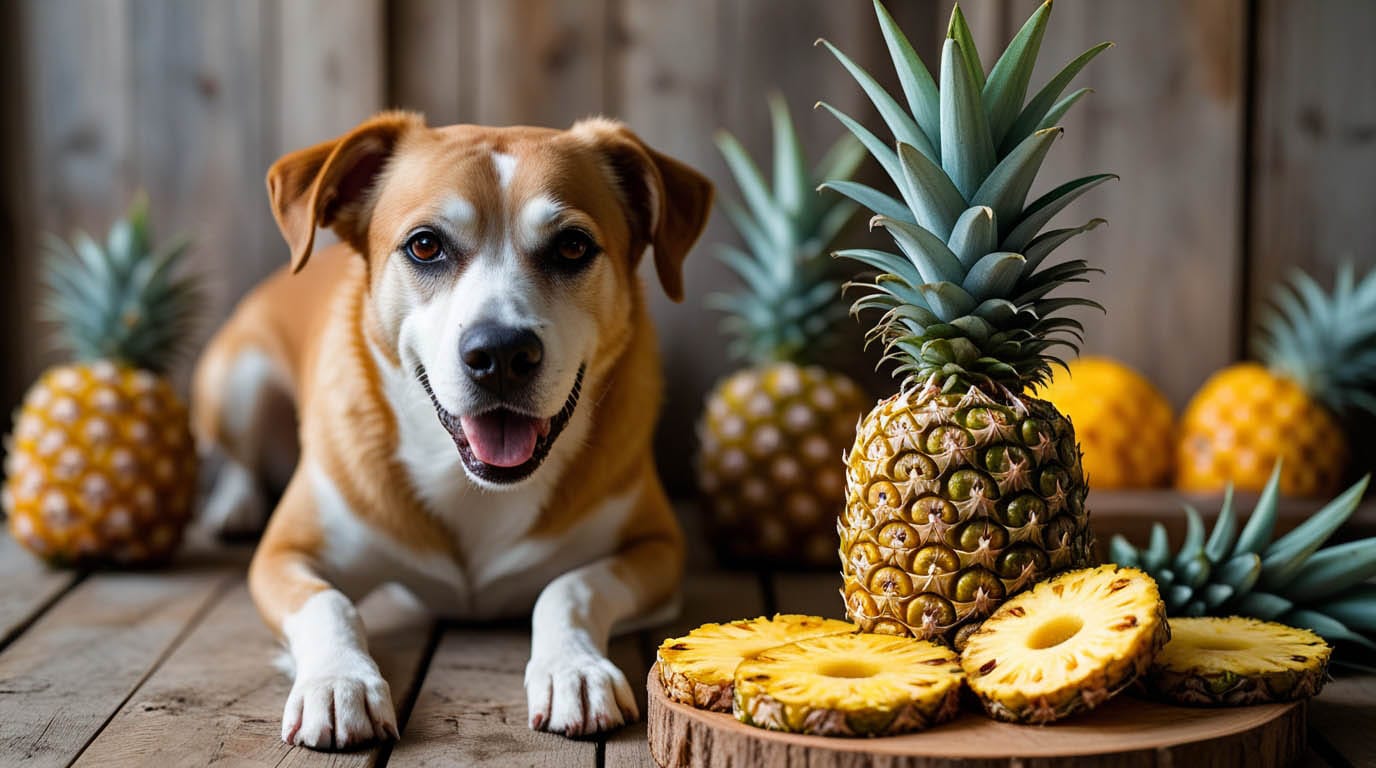 Image showcasing Can Dogs Eat Canned Pineapple Safely?