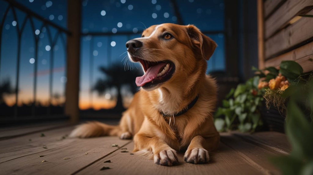 why is my dog panting at night