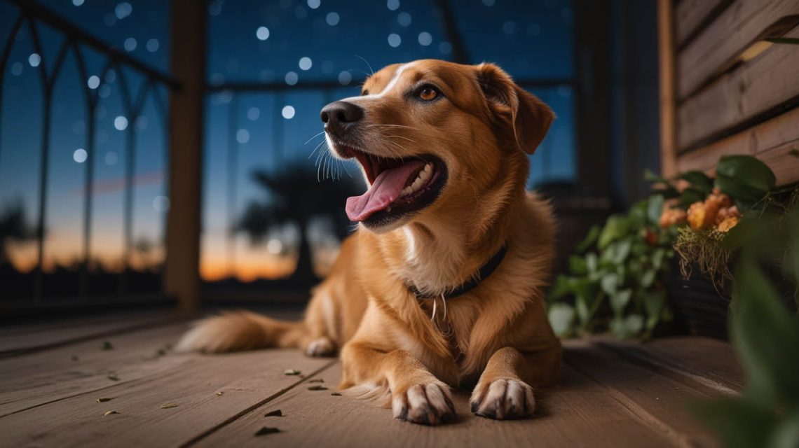 why is my dog panting at night