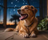 why is my dog panting at night