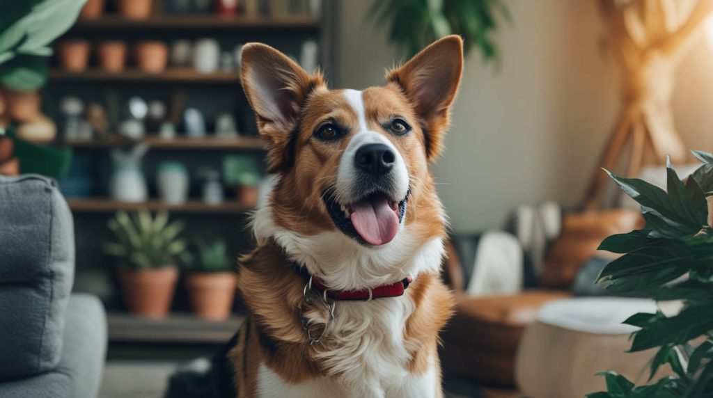 A dog looking attentively at its owner’s face, responding to their emotional expression, a moment that often makes people wonder do dogs understand human emotions.
