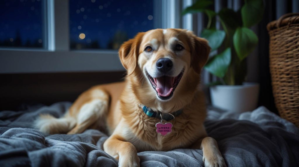 why does my dog pant at night