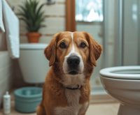 why does my dog follow me to the bathroom