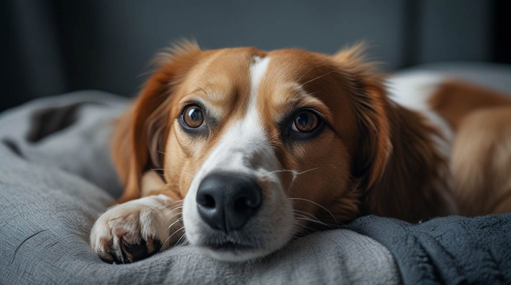 why does my dog whine at night