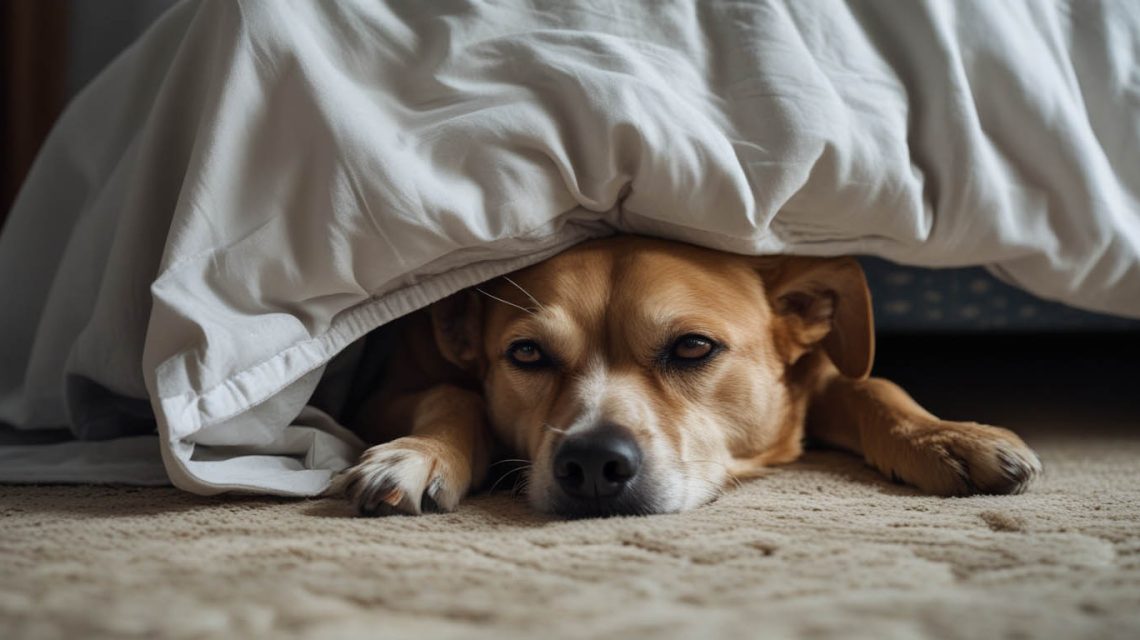 why does my dog sleep under my bed
