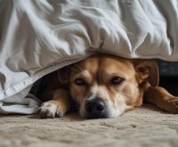 why does my dog sleep under my bed