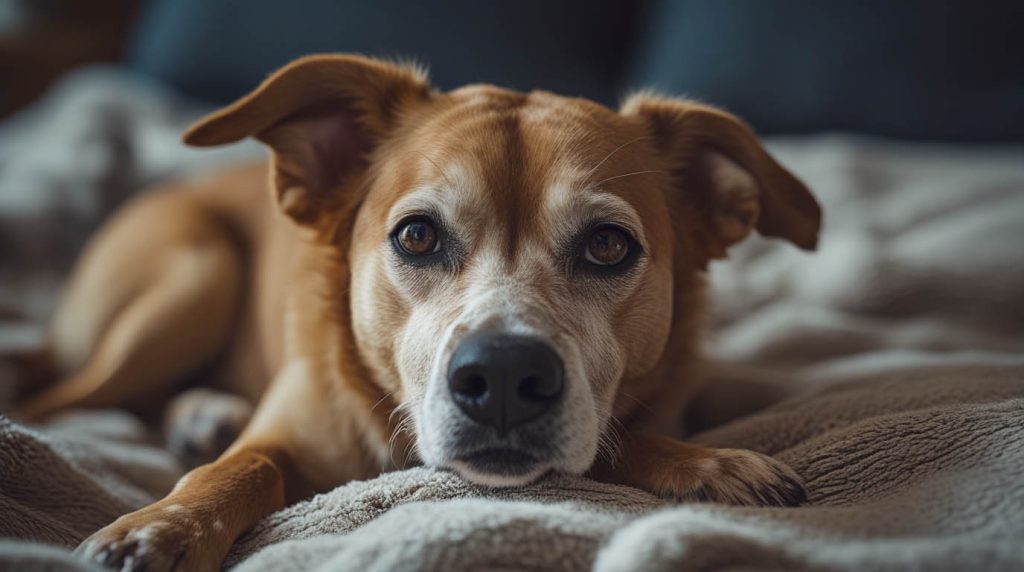 why does my dog whine at night