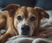 why does my dog whine at night