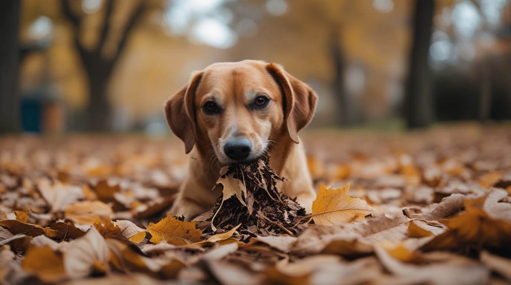 why does my dog eat leaves