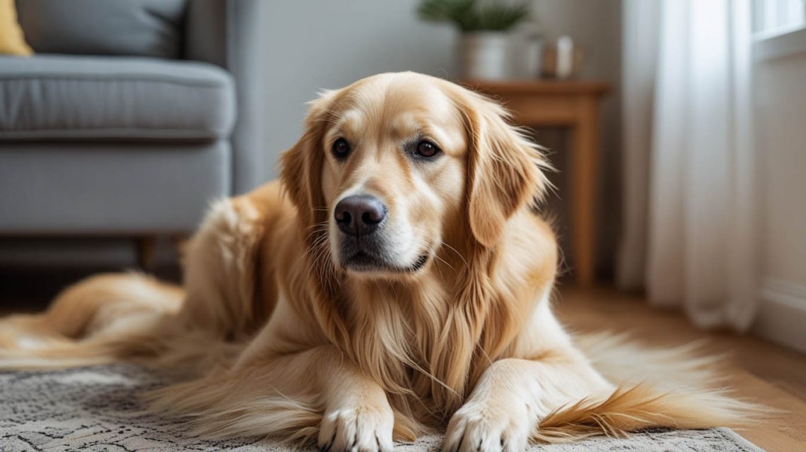 how to stop Golden Retriever shedding in the house