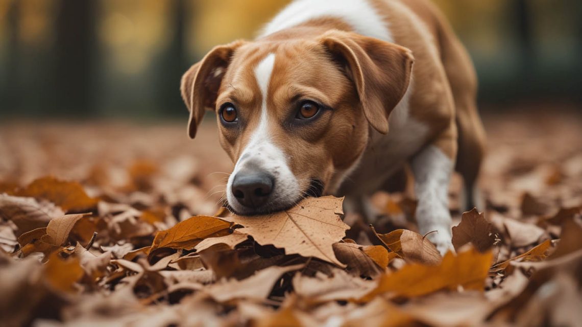 why do dogs eat leaves