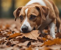 why do dogs eat leaves