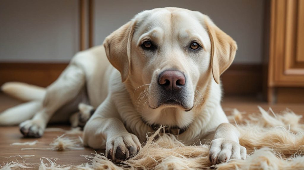 how to stop Labrador shedding in the house