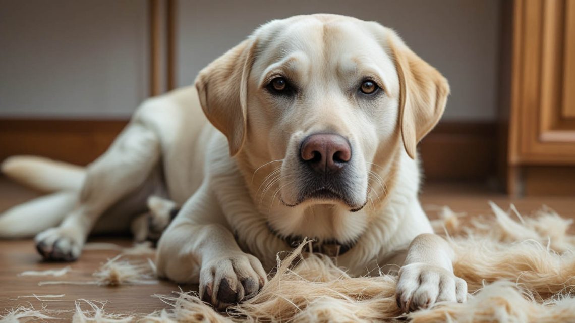 how to stop Labrador shedding in the house