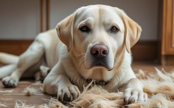 how to stop Labrador shedding in the house
