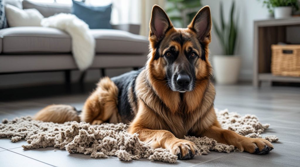 how to stop German Shepherd shedding in the house