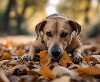 why would a dog eat leaves