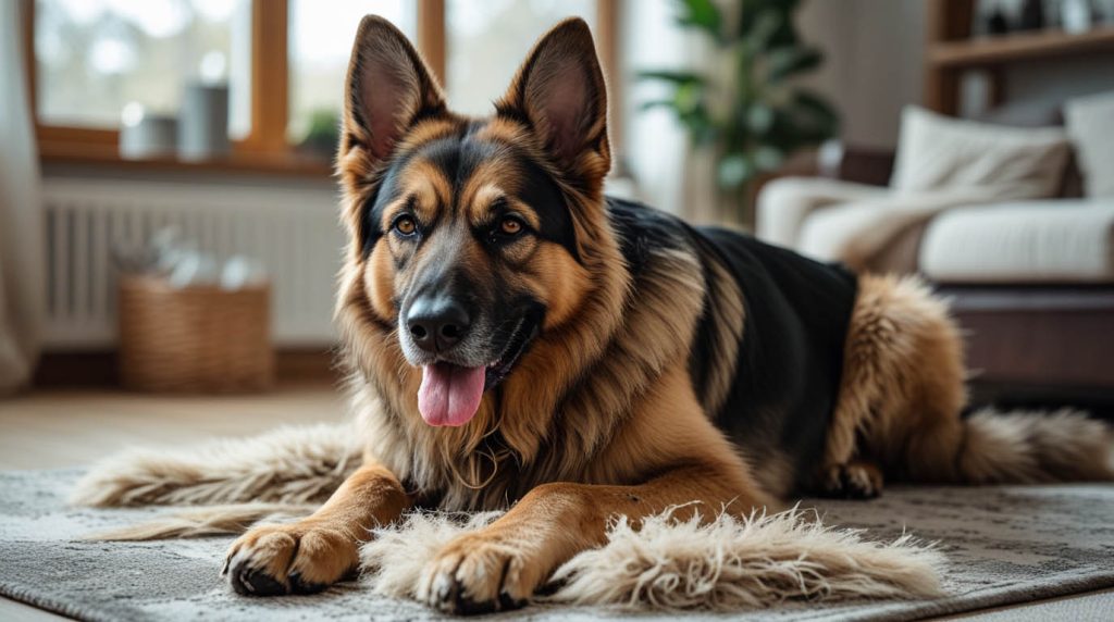 how to stop German Shepherd shedding in the house