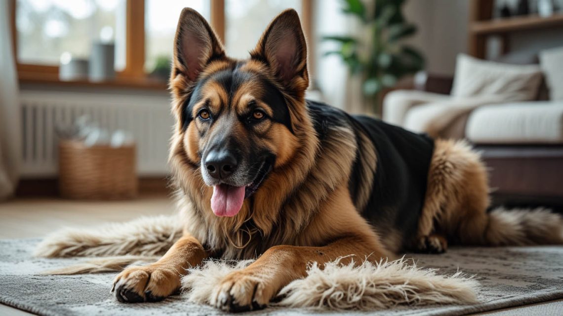 how to stop German Shepherd shedding in the house