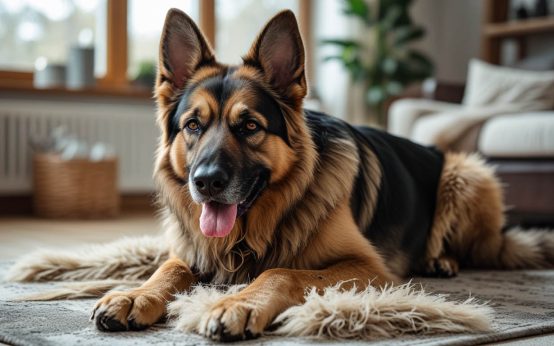 how to stop German Shepherd shedding in the house