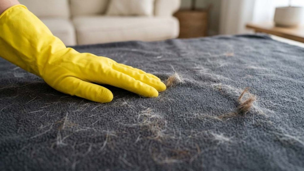 How to get dog hair out of Fleece blankets