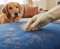 How to get dog hair out of Fleece blankets