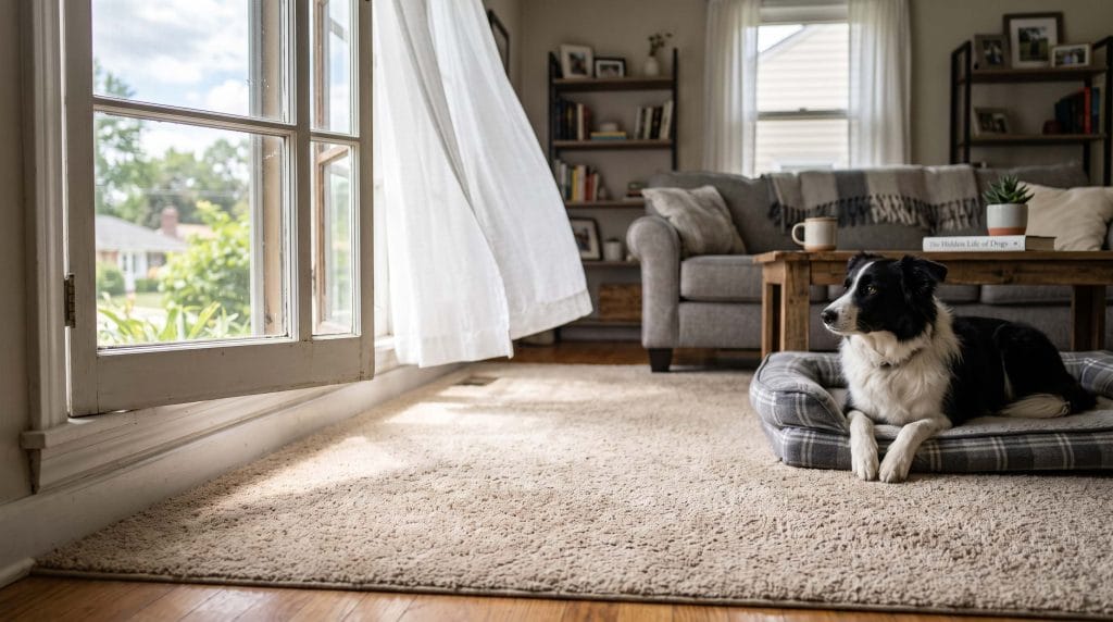How to get dog hair out of Carpets