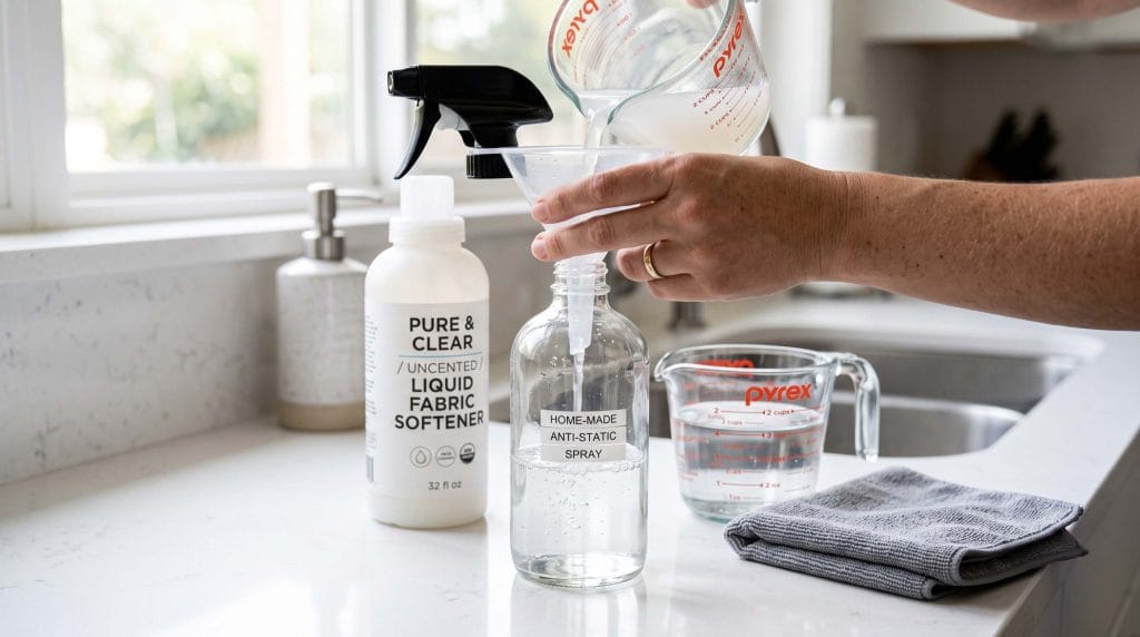 homemade static guard spray for dog hair removal