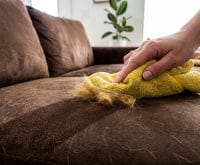 how to get dog hair out of micro suede couches