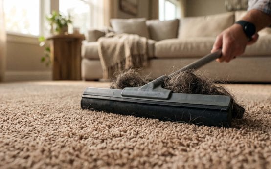 How to get dog hair out of Carpets