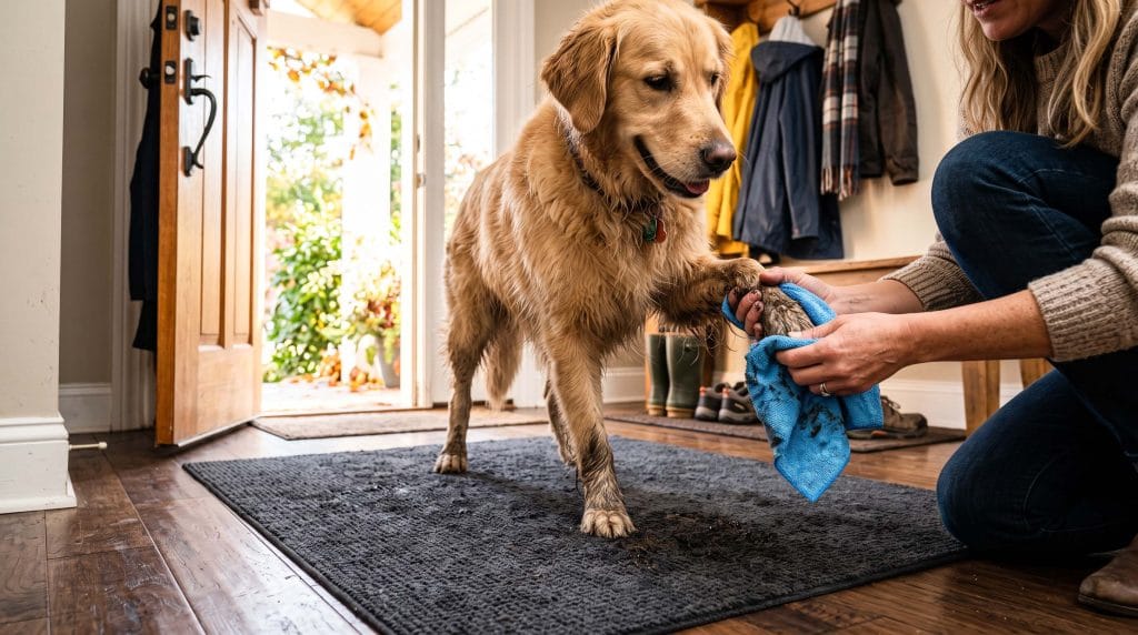 how to sweep dog hair off hardwood floors without scratching