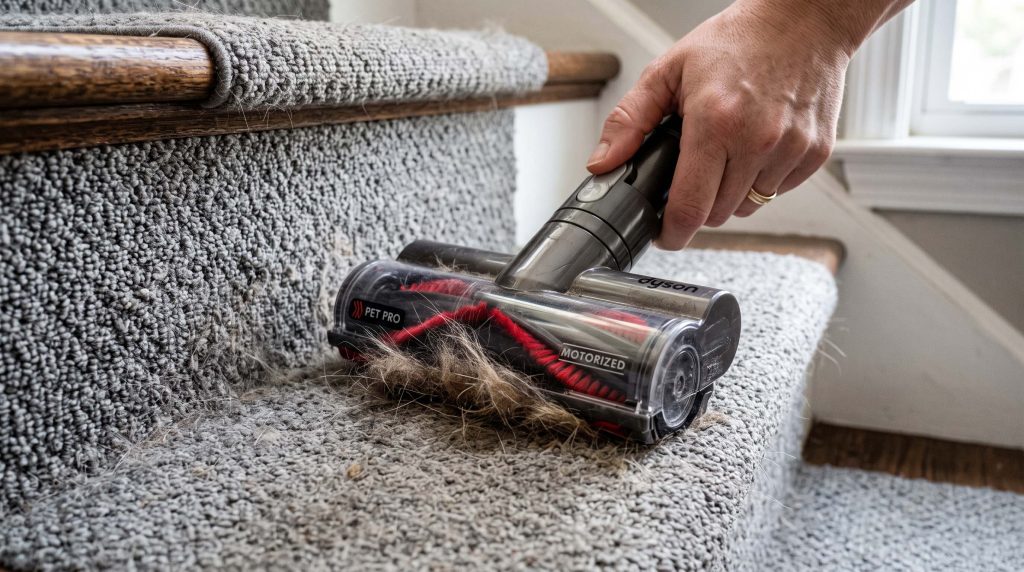 best vacuum attachment for stairs with heavy pet hair