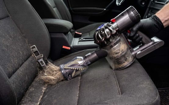 how to get pug hair out of car cloth seats