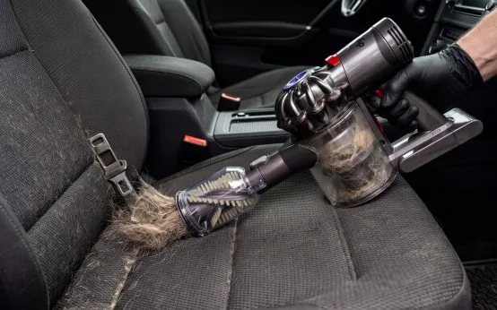 how to get pug hair out of car cloth seats