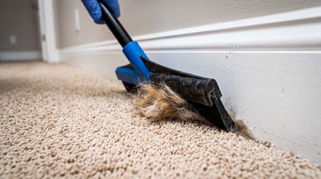 best indoor broom for rubber static dog hair removal