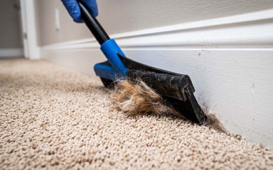 best indoor broom for rubber static dog hair removal