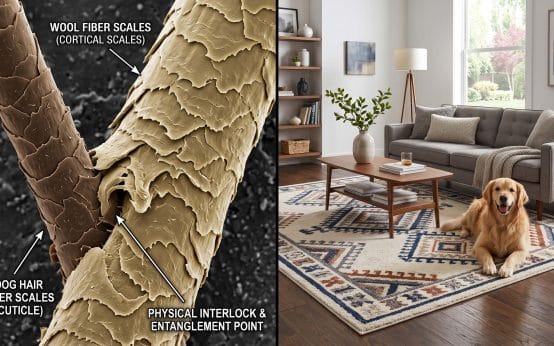 how to get dog hair off wool rugs without ruining fibers