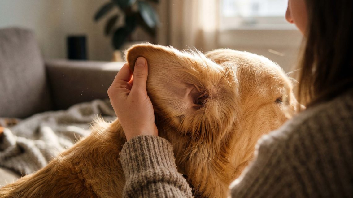 how to stop a golden retriever from getting mats behind the ears