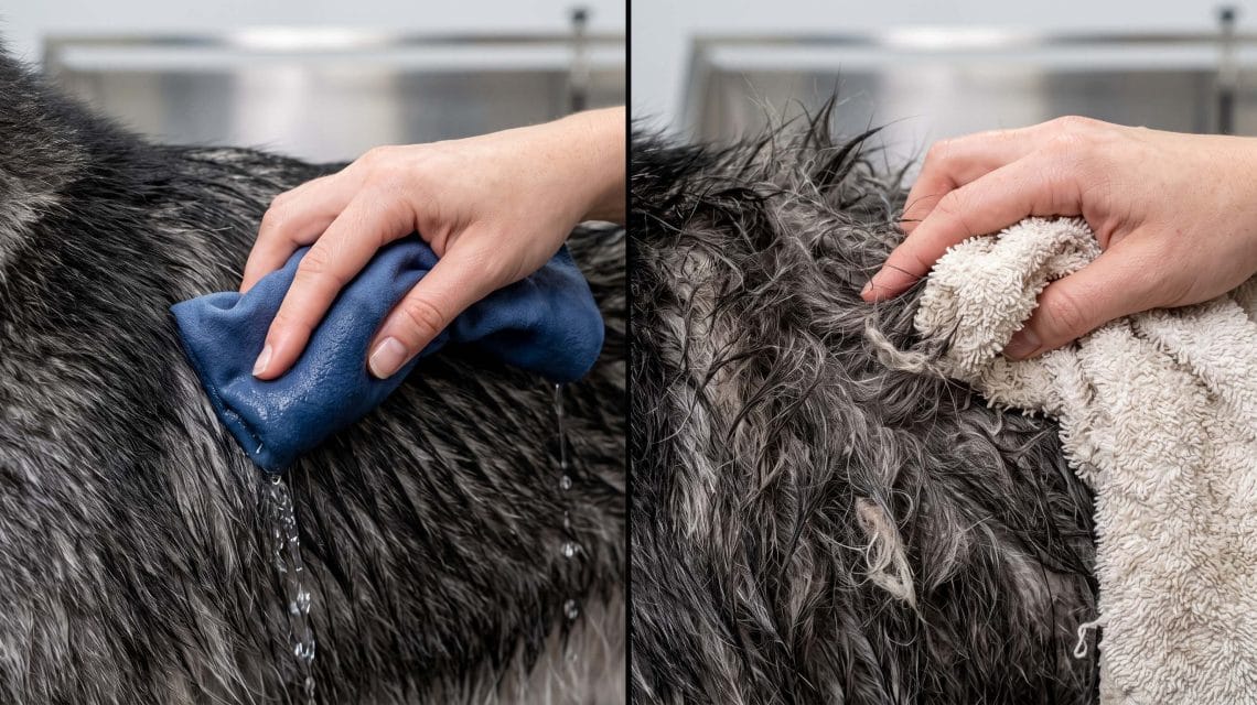 how to dry a thick undercoat fast without matting