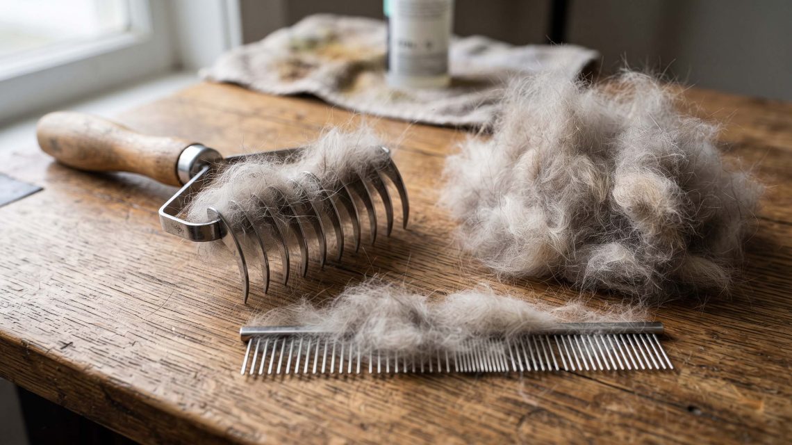 difference between normal shedding and a full husky coat blow